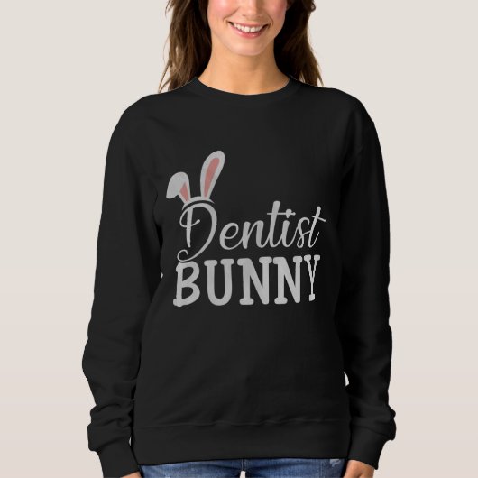 Easter Day Bunny Easter Costume  Matching Dentist  Trui (Voorkant)