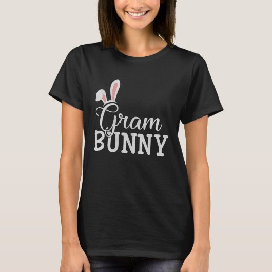 Easter Day Bunny Easter Costume  Matching Gram Bun T-shirt (Voorkant)