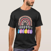 Easter Day Rainbow Easter Bunny Happy Easter Day T-shirt (Voorkant)