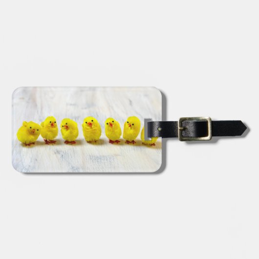Easter Decoration - chicks in a row Bagagelabel (Voorkant horizontaal)