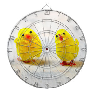 Easter Decoration - chicks in a row Dartbord