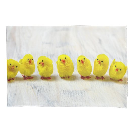 Easter Decoration - chicks in a row Kussensloop (Voorkant)