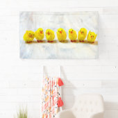 Easter Decoration - chicks in a row Spandoek (Insitu)