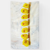 Easter Decoration - chicks in a row Spandoek (Verticaal)