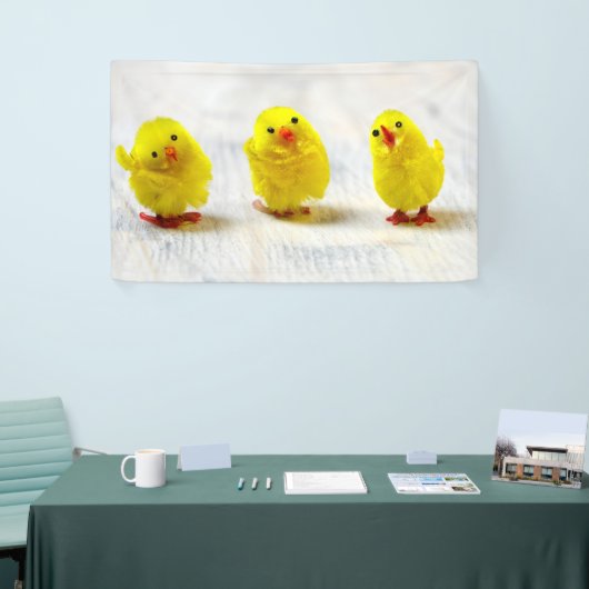 Easter Decoration - chicks in a row Spandoek (Beurs)