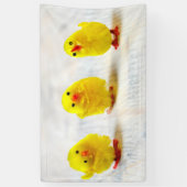Easter Decoration - chicks in a row Spandoek (Verticaal)