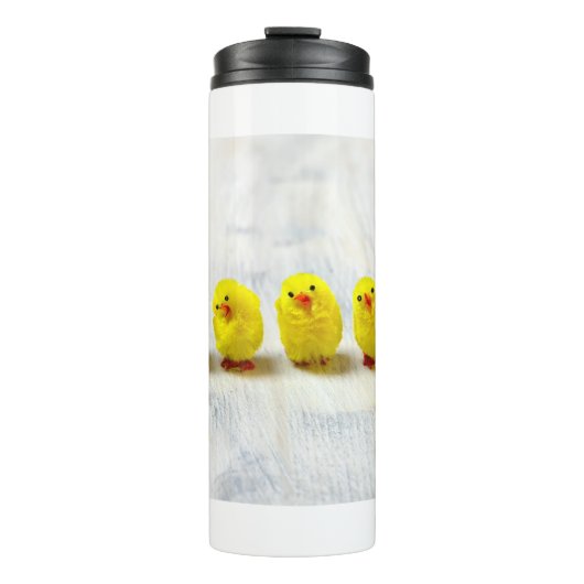 Easter Decoration - chicks in a row Thermosbeker (Voorkant)