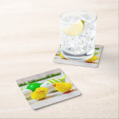 Easter Decoration - Easter egg and chicks Kartonnen Onderzetters (Insitu)