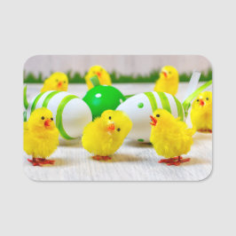 Easter Decoration - Easter egg and chicks Naamplaatje