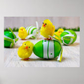 Easter Decoration - Easter egg and chicks Poster (Voorkant)