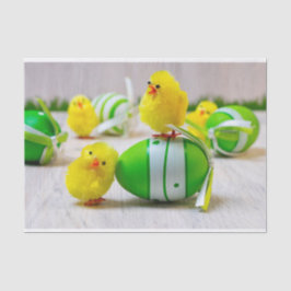Easter Decoration - Easter egg and chicks Tissuepapier