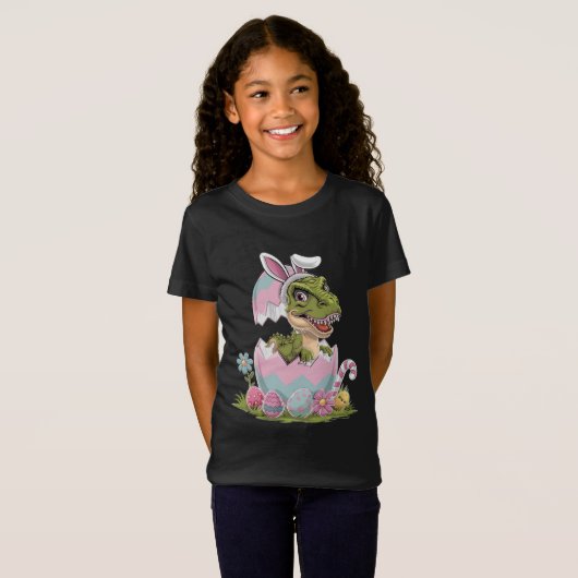 Easter Dino Hatchling T-shirt (Voorkant volledig)