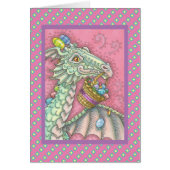 EASTER DRAGON EGG DROP GREETTE NOTE KAART Verse (Voorkant)