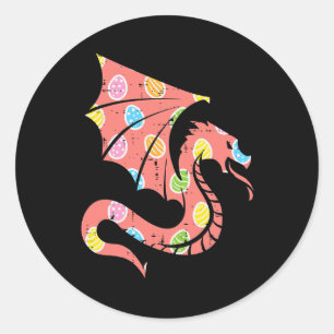 Easter Dragon Eggs Jagen Vrouwen Meisjes Jongens K Ronde Sticker
