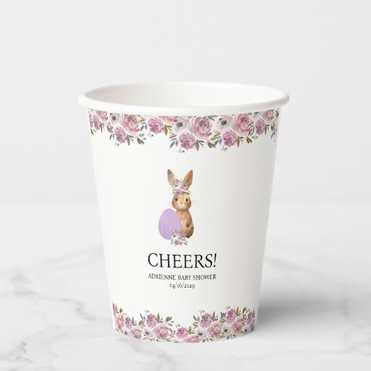 Easter Drinks Baby Shower  Papieren Bekers (Voorkant)