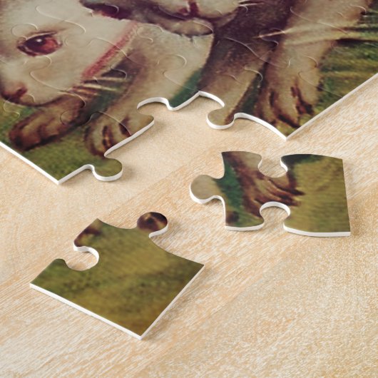 EASTER EASTER EASTER Bunnies Rustic Legpuzzel (Zijkant)