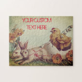EASTER EASTER EASTER Bunnies Rustic Legpuzzel (Horizontaal)