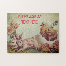 EASTER EASTER EASTER Bunnies Rustic Legpuzzel