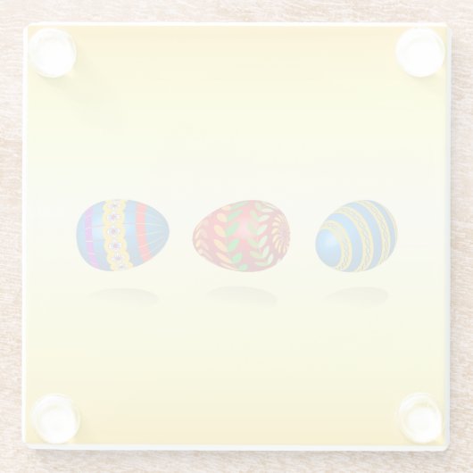 Easter Eggі Glazen Onderzetter (Achterkant)