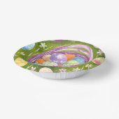 Easter Egg Basket | Spring Pastel Watercolor Papieren Kommen (Gebogen)