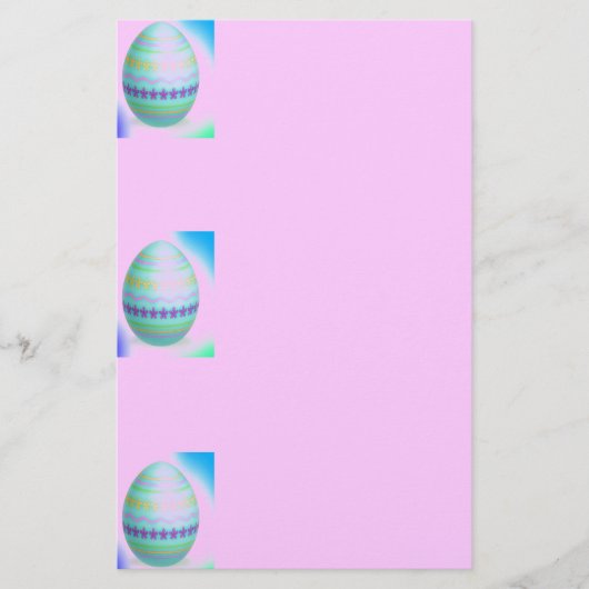 Easter Egg Blues Briefpapier (Voorkant)