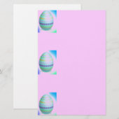 Easter Egg Blues Briefpapier (Voorkant / Achterkant)