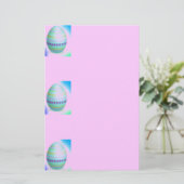 Easter Egg Blues Briefpapier (Staand voorkant)