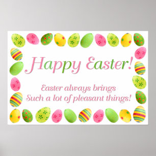 Easter Egg Border Print