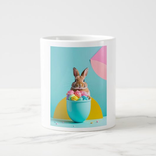easter egg bunny grote koffiekop (Voorkant)