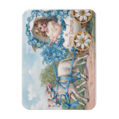 Easter egg carriage ride with lambs magneet (Verticaal)