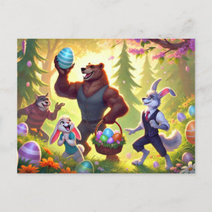 Easter Egg Celebration van Forest Friends Feestdagenkaart