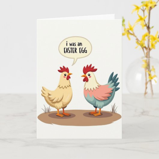 Easter Egg Confession Greeting Card Kaart (Gele Bloem)
