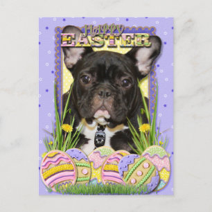 Easter Egg Cookies - French Bulldog Feestdagenkaart