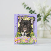 Easter Egg Cookies - French Bulldog Feestdagenkaart (Staand voorkant)