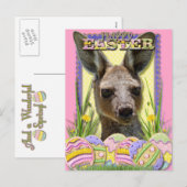 Easter Egg Cookies - Kangaroo Feestdagenkaart (Voorkant / Achterkant)