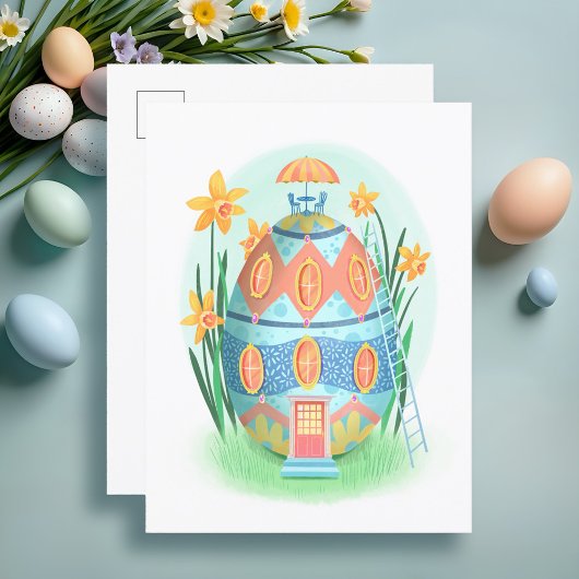 Easter Egg Cottage Briefkaart