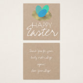 Easter Egg Easter Nest Business Vierkante Visitekaartjes (Voorkant /achterkant)