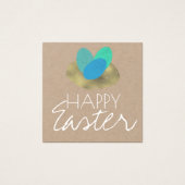 Easter Egg Easter Nest Business Vierkante Visitekaartjes (Voorkant)