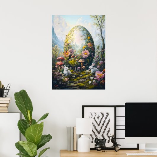 Easter Egg Fantasy Poster (Thuiskantoor)