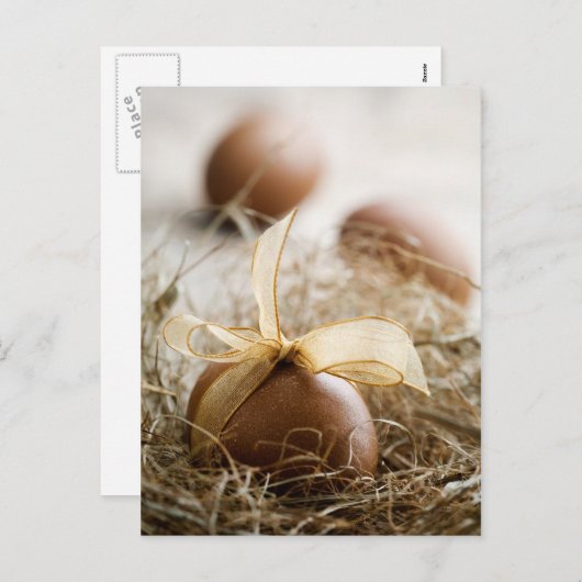 Easter egg feestdagenkaart (Voorkant / Achterkant)