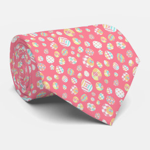 Easter Egg Geometric Pattern Stropdas