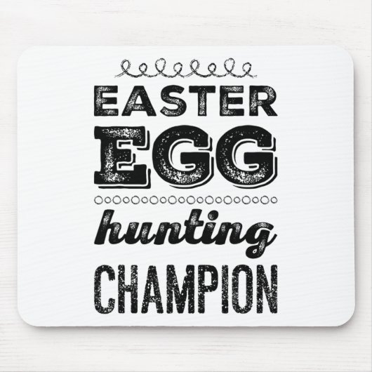 Easter Egg Hero Easter Egg Hunting Champion Pasen Muismat (Voorkant)