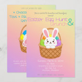 Easter Egg Hunt and Brunch Kaart (Voorkant / Achterkant)