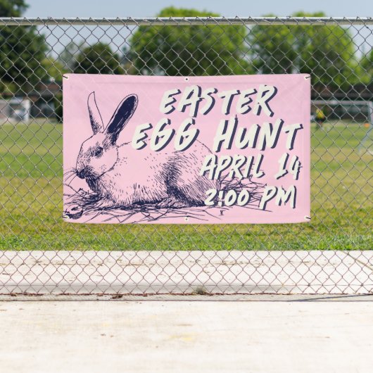 Easter Egg Hunt Banner - Easter Bunny (Insitu)
