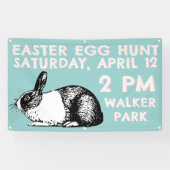 Easter Egg Hunt Banner - Easter Bunny (Horizontaal)
