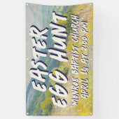 Easter Egg Hunt Banner - Pastel Landscape  (Verticaal)