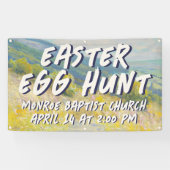 Easter Egg Hunt Banner - Pastel Landscape  (Horizontaal)