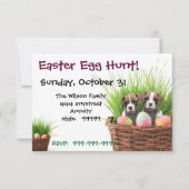 Easter Egg Hunt Boxer Dog - uitnodiging (Voorkant)