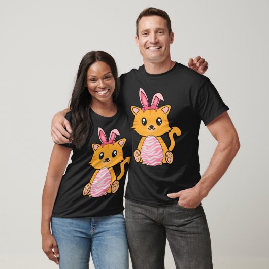 Easter Egg Hunt Bunny Ear Cat Easter Day 2023 T-shirt (Unisex)