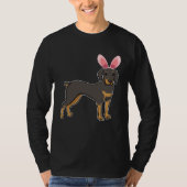 Easter Egg Hunt Bunny Ear Doberman Easter Day 2023 T-shirt (Voorkant)